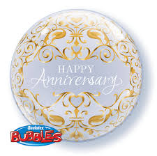 Globo bubble Happy Anniversary