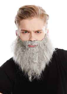 Barba hipster grisacea o blanca