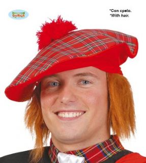 Sombrero escoces con pelo