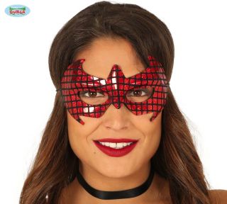 Antifaz rojo superheroe