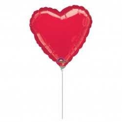 Mini globo corazón rojo
