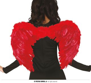 imagen Alas rojas con plumas