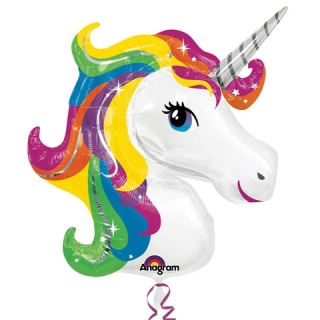 Globo foil unicornio arcoiris