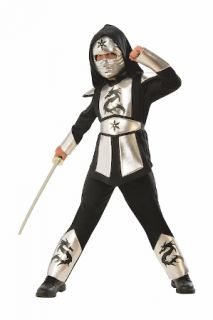 Disfraz ninja plateado