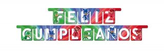 Guirnalda feliz cumpleaños PJ Masks