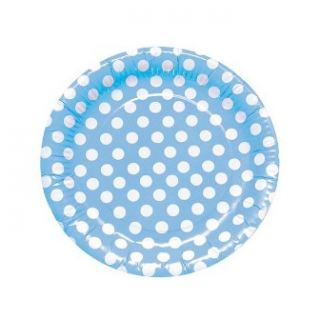imagen Platos azul con lunares