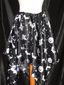 Falda halloween, brujas y calabazas