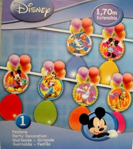 imagen Guirnalda Mickey con globos