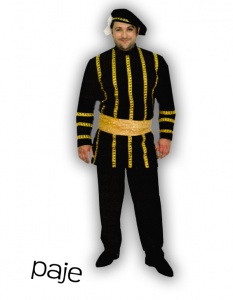 Alquiler de disfraz de Paje