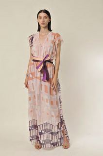 Vestido largo Giorgia & Johns gasa
