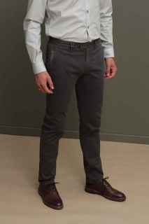 Pantalón Florentino microdibujo slim gris