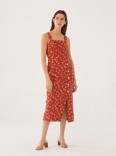 Vestido Nice Things lino Palm Trees