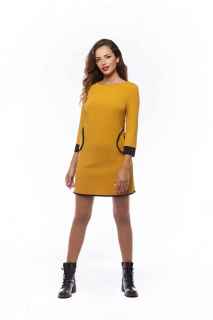 Vestido Miss Sidecar bolsillos contraste
