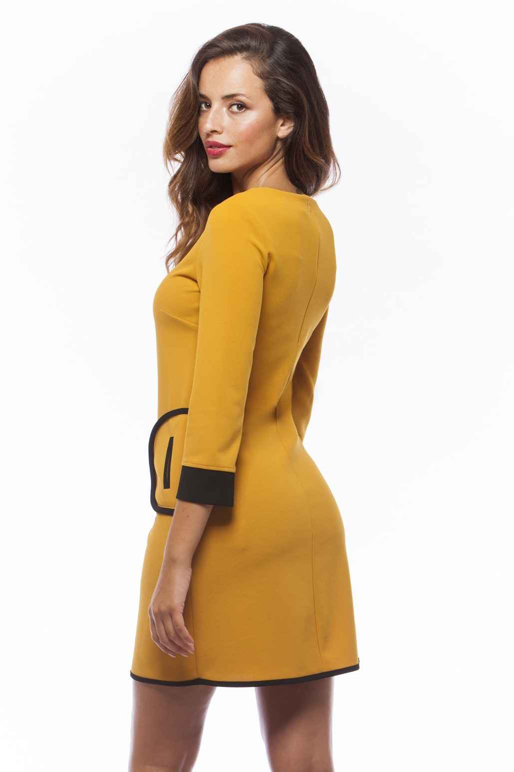 Vestido Miss Sidecar bolsillos contraste | LUCAS LCS