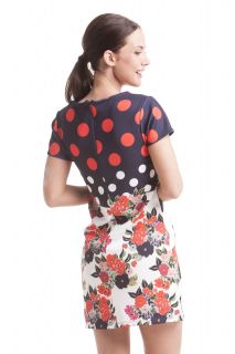 Vestido Miss Sidecar estampado y lunares