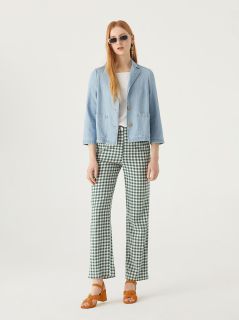Blazer Nice Things denim con pinzas