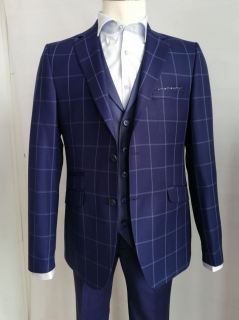 Traje Devota & Lomba cuadros y chaleco