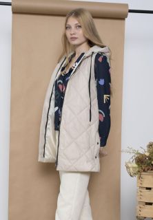 Chaleco Miss Sidecar Alba largo acolchado