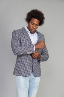 Chaqueta Bicycle Yeste slim fit pata de gallo