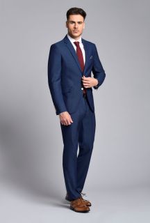 Traje Capelhi Pireo 210 azul slim fit