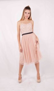 Vestido Crazy London fiesta corpiño cameo rose