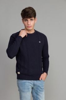 Jersey Belucci trenzado marino
