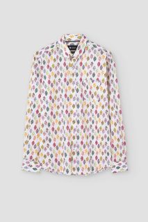 Camisa Crocquer slim estampada Button Down