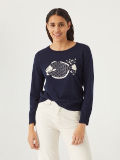 Jersey Nice Things intarsia Tao Fish