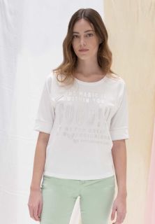 Camiseta Miss Sidecar blanca print good