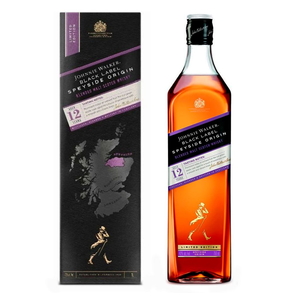WHISKY JOHNNIE WALKER BLACK SPEYSIDE ORIGIN LIMITED EDITION 1 L