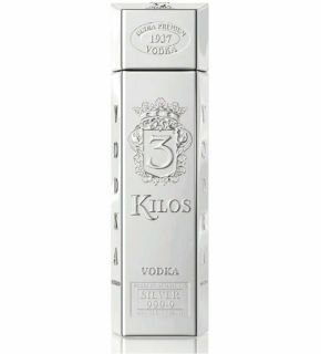 Vodka 3 Kilos Silver 999.9 1 L