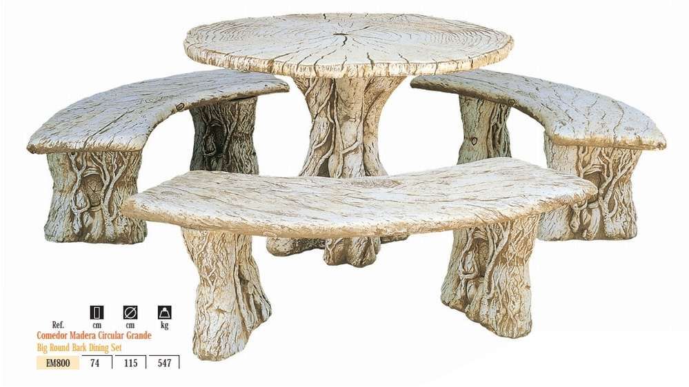 Comedor circular madera | CERAMICAS BUIGUES SERRA