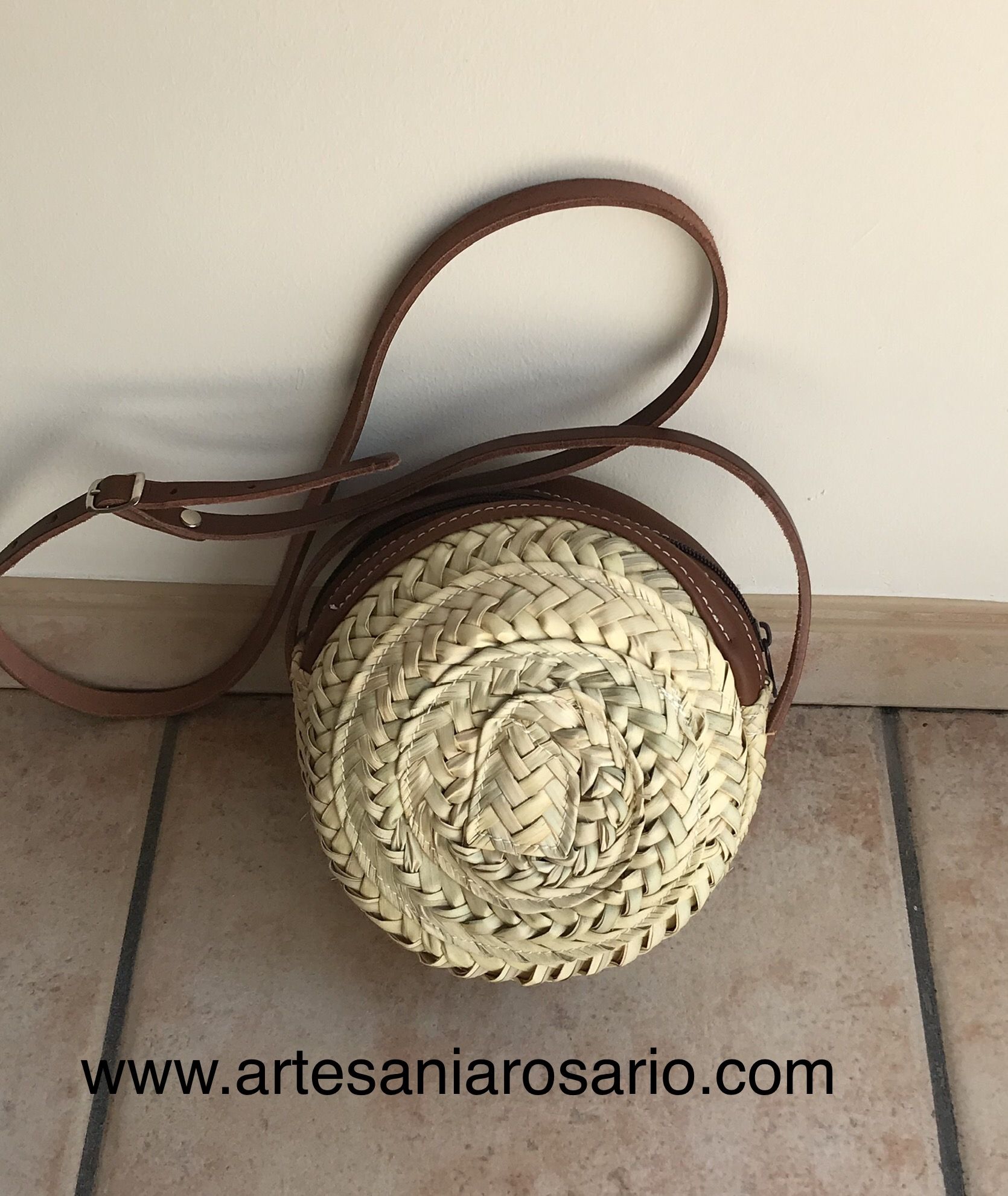 BOLSO PALMA REDONDO PEQUENO Artesania Rosario