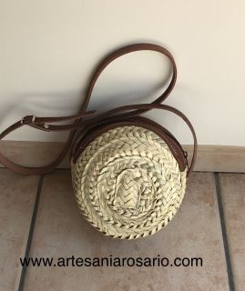 Bolsos de paja redondos deals