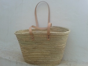 CAPAZO PALMA ASA LARGA 65cm Artesania Rosario