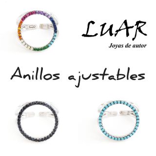 thumb Anillos plata ajustables LUAR Denia