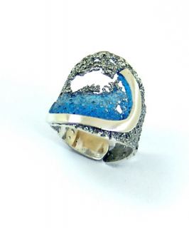 thumb Anillo de plata LUAR joyas de autor