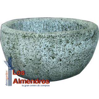 Pila Rústica Redonda 47cm Piedra Artificial Jardín | Los Almendros