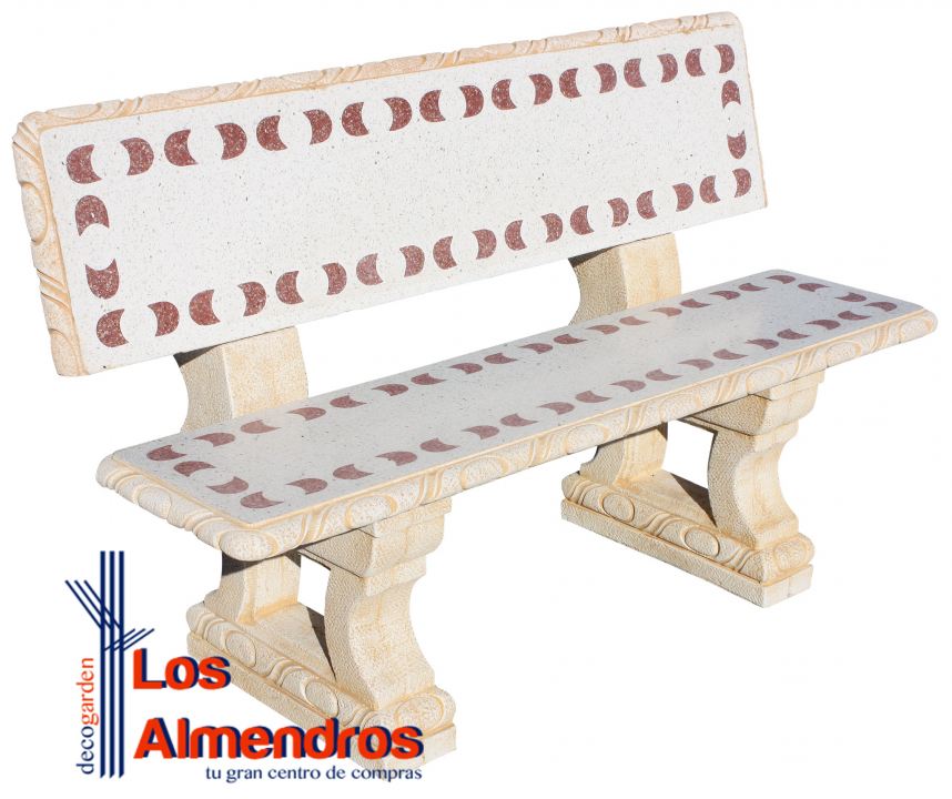 Banco Hormigón Popular Parsifal Rojo | Los Almendros