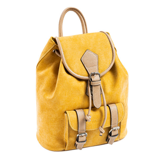 mochilas mujer mostaza