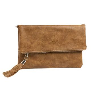 cartera doblada cuero