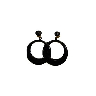 imagen Pendientes sevillana grandes negro