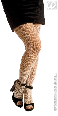 Pantys rejilla blancas