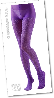 Pantys violeta con glitter