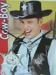 Corbatín y chapa vaquero