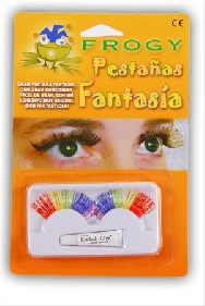 Pestañas multicolor