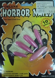 Uñas rosas extralargas