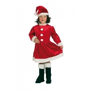 Disfraz de Mama Noel niña