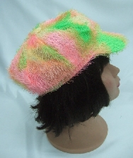 Gorra hippie naranja y verde