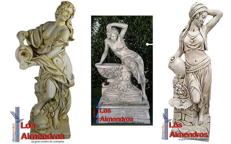 Las estatuas griegas en la decoración de jardín